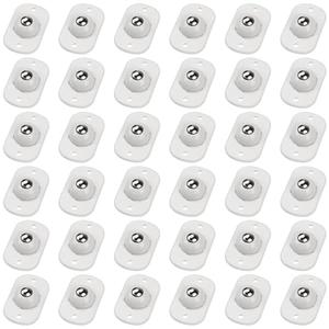 TRVL FIELDER Self Adhesive Caster Wheels, Appliance Rollers Appliance Slider for Kitchen, 360° Swivel Small Casters - Solve Coffee Maker Air Fryer Small Appliances Countertop Sliding (White - 36 Pcs)