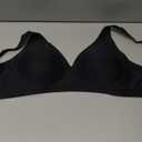 Vertvie Jelly Wireless Bras for Women Push Up Plunge Seamless T-Shirt Bras No Underwire Supportive Full Coverage Bralettes (Medium, Black)