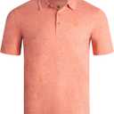 Spyder Mens Golf Polo Shirt - Super Soft Moisture Wicking Athletic Fit Performance Collared Golf Shirts for Men (Sizes: S-XL) (Burnt Orange)