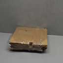 qiqee Cupcake Box Two Holder 6.5x3.6x3.5inch(2.2" Top) 50pcs Brown 2 Cupcake Boxes With Window