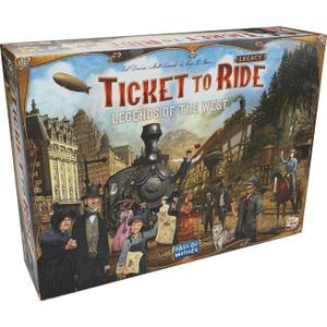 Asmodee Ticket to Ride Legacy: Legends of The West Board Game - The Ultimate Train Adventure! Strategy Game, Family Game for Kids & Adults, Ages 10+, 2-5 Players, 20-90 Min Playtime