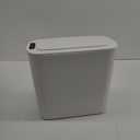 Cesun Automatic Motion Sensor Bathroom Trash Can with Lid, 2.6 Gallon Touchless Trash Bin, Smart Plastic Slim Garbage Can Small White Wastebasket for Toilet, Office, rv, Bedroom, Living Room