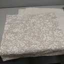 MIULEE Floral Pillow Covers Decorative Throw Pillow Covers 20x20 Pack of 2 Modern Linen Cushion Covers Farmhouse Neutral Pillow Covers for Living Room Sofa Bed,Cream Oatmea