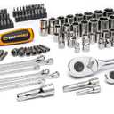 GEARWRENCH 202 Piece SAE/Metric Mechanics Tool Set 1/4", 3/8", & 1/2" Drives | GW72MLCBMTS