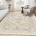 zesthome 6x9 Area Rug, Super Soft Washable Rugs for Living Room, Non-Slip Stain Resistant Vintage Rugs, Ultra-Thin Large Area Rugs