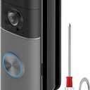 R-ing Doorbell Angle Mount, 30-55 Degrees Adjustable Door Mount for Wired Doorbell Pro/Plus(newest model), Widen Corner View Kit, Left/Right Universal Installation for House(Black)