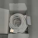 LONNKY 2 Pack 10ft/3m Charging Cable for Google Nest Cam (Battery)  Flat USB Power Cord, Outdoor Replacement Charger Wire, Compatible with Nest Cam Battery Only  White