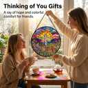 Cross Wildflower Sunset Suncatcher Sun Catchers Indoor Window Gifts 7.8"