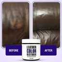 2 x Leather Hero Leather Color Restorer & Applicator- Refinish, Repair, & Renew Leather & Vinyl Sofa, Purse, Shoes, Auto Car Seats, Couch 2oz (Dark Brown)