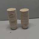 4 oz Small Paper Bowls, 100 Pack Compostable Bagasse Fiber Bowls, Microwavable for Condiments, Sauce, Ice Cream