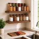 RICHER HOUSE 12" Deep Floating Shelves, 24 Inch Long Rustic Wood Wall Shelf