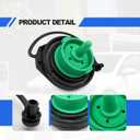 Gas Cap Fuel Cap, Compatible with Volkswagen 2011-2020 VW Jetta 2015-2020 VW GTI 2015-2020 VW Golf 2018-2020 VW Tuguan, Replace 5C0201550T 8K0201550N 5Q0201550L 3C8201550E