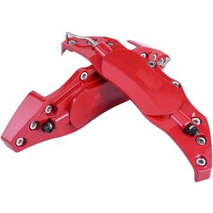 2pcs Aluminum Brake Caliper or Cover for Car Wheel Hub 6in-17in Medium - Brake Caliper Guard and or Cover for Car (Red)