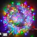 500 LED Christmas Lights String Lights, Twinkling Hanging Lights Multicolor Plug in Fairy Light for Party, Bar, Xmas, Teen Girls Bedroom Decor-173.9ft(Colorful)