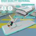 AKSPORT Gymnastics Air Mat Tumble Track Tumbling Mat Inflatable Floor Mats with Air Pump for Home Use/Tumble/Gym/Training/Cheerleading/Parkour/Beach/Park/Water