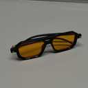 FEISEDY Vintage Square 70s Flat Aviator Sunglasses Women Men Classic Retro Stylish Frame UV400 Sunglasses