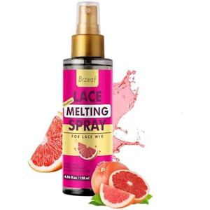 Brzeaf Lace Melting Spray and Holding Spray(120ml), Dries Quickly & Super Hold, Melting Spray for Lace Wigs, Wig Spray Glue, Gentle and Safe, Wig Melting Spray & Hair Adhesive for Wigs