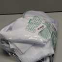 No Hook Gray Shower Curtain, Linen-Look Polyester Textured Shower Curtain with Snap in Liner, Waterproof & Washable Bath Curtains for Bathroom, 71Wx74H (Grey)