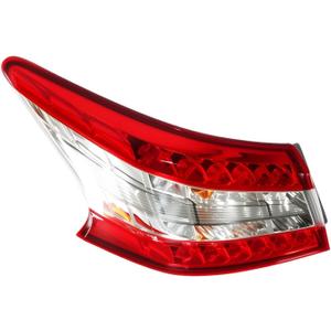 Left Side Outer Tail Light Assembly Compatible with Sentra 2013 2014 2015 Driver Side Rear Taillight Taillamp 265553SG0A NI2804100