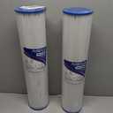PUREPLUS 20" x 4.5" Whole House Pleated Sediment Filter for Well Water, Replacement Cartridge for ECP5-BB, AP810-2, HDC3001, SPC-45-1005, CP5-BB, ECP1-20BB, 2Pack