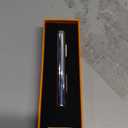 USB Mini Lighters Electronic Rechargeable Windproof Flameless Portable Cigarette Slim Lighter (Silver)