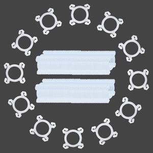 YALLOVE Balloon Clips, 150 Pack Balloon Quads for Balloon Stand, Balloon Holder for Birthday Baby Shower Party Decoration, White