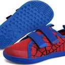 WateLves Toddler Little Kids Wide Barefoot Shoes The First Walking Shoes Girls Boys Breathable Zero Drop Minimalist Sneakers with Wide Toe Box Natural to Grow (Red Spider)
