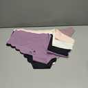 Seamless Underwear for Women No Show Ice Silk Bikini Breathable Hipster Wavy Sides Invisibles Panties 5 Pack XL