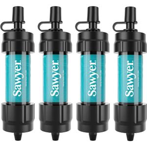 Sawyer Products Mini Water Filtration System (4-Pack, Teal)