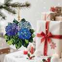 Vibrant Hydrangea Christmas Ornaments: Christmas Tree Decorations & Holiday Ornaments  Holiday Presents, Gift Ideas for Friends, Coworker, Family, Hydrangea Lover, and Flower Lover