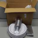 Goodluck 350 Pieces Silver Dinnerware Set for 50 Guests, disposable Plastic Plates for Party, Include: 50 Dinner Plates, 50 Dessert Plates, 50 Paper Napkins, 50 Cups, 50 Silverware set