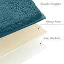Non-Slip Bath Rug,Extra Soft Microfiber Bedroom Shag Carpet with Anti-Slip Backing,Water/Dust Absorbent Fast Dry Shower Mat,Sound Insulated Stairs Pad,Machine Washable (Turquoise,12 x 16 Inches)