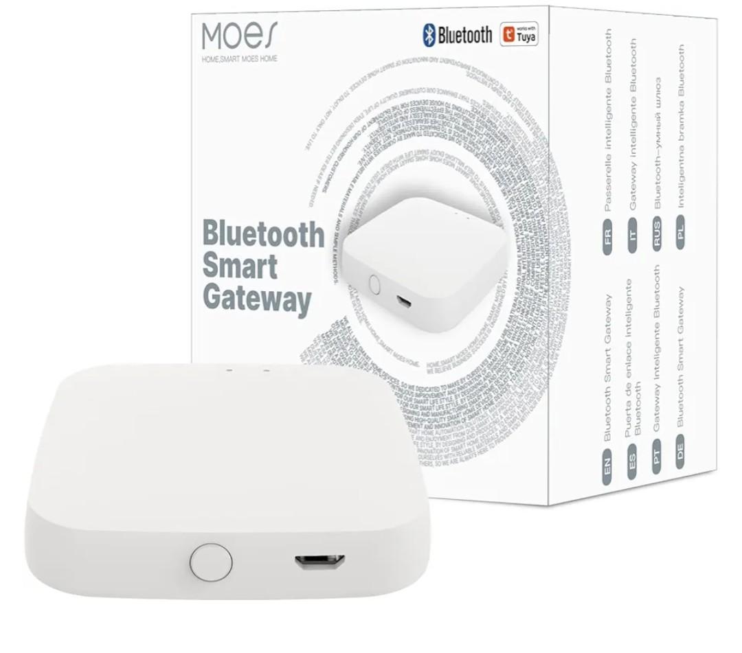 Add MOES FingerBot Tuya Bluetooth Hub Link FingerBot to Wi-Fi (Support 2.4GHz) Compatible with Alexa, Google Home, IFTTT and Timmer Control. One Gateway Can Connect Multiple FingerBots(1 White Pack)