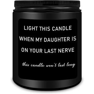 HOMSOLVER Son in Law Gifts, Christmas Fathers Day Birthday Anniversary Wedding Gifts for Son in Law from Mother Father in Law, Funny Future Son-in-Law, Girls Boyfriend Sandalwood Candle Gift