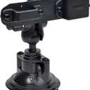 Handheld Radio and Mic Mount, Suction Cup Walkie-Talkie Holder Windshield/Dashboard Compatible with Kenwood Baofeng UV5R Motorola Talkabout Midland Cobra Yaesu Two Way Radio