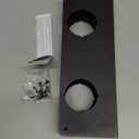 Prime-Line U 10750 Brass Lock and Door Reinforcement Plate for 1-3/4 In. Thick Doors, Bronze Finish (Single Pack)