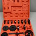 Wheel Bearing Press Kit for Front Wheel Drive Bearing Removal & Installation, 24pc Wheel Bearing Removal Tool Set with Sliding Screws Universal Bushings Sleeves Storage Case