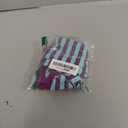 Dogs Recovery Suit Post Surgery Shirt for Puppy, Wound Protective Clothes for Little Animals, Size L, Purple Blue Stripe