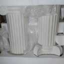 2 Pack 21.7 Inch Roman Column and Pillar Plant Pedestal, Simple