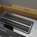 Mueller UltraToast Full Stainless Steel Toaster 4 Slice, Long Extra-Wide Slots for Bagels and Waffles, 6 Browning Levels, LED Display, Cancel/Defrost/Reheat Functions & Removable Tray, Kitchen Gadgets