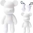 DIY Fluid Bear + Keychain Creativity Paints Set for Home Decoration (Blank Mold 9+13inch)