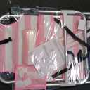 Beach Chair for Adults, 5 Position Lay Flat Backpack Beach Chair with Cooler, Cup Holder and Storage Bag, Portable Folding Heavy Duty Beach Lounger for Outdoor, Lawn, Camping, Festivals-Pink Stripe, Small