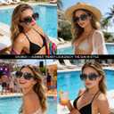 URUMQI Polarized Sunglasses Fit Over Glasses for Women, UV400 Protection Square Shades Extra Large Sun Glasses