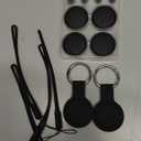 Air Tracker Tags 4 Pack for Android with Case- Bluetooth GPS Tracker Item Finder for Key, Wallet, Luggage - Works with Google Find Hub, IP66 Waterproof, Smart Tag for Android & Samsung Phones(Black)