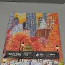 Fall Central Park Puzzles 1000 Pieces for Adults, Fun Fall Winter Snow Jigsaw Puzzle, Autumn Art Puzzle Collage as Home Decor