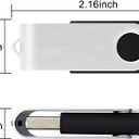 Aiibe 5 Pack 64GB USB Flash Drive 64 GB Flash Drives Thumb Drive Swivel USB Stick USB 2.0 Pen Drive (64G, 5 Mixed Colors: Black Red Yellow White Purple)