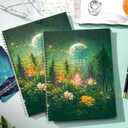 Planner 2025-2025 Planner, 9" x 11", Jul.2025 - Jun.2026, Weekly and Monthly with Colorful Tabs, Strong Twin-wire, Back Pocket - Dreaming Moon