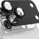 Tensea for iPhone 17 Pro Camera Lens Protector, Metal Aluminum Alloy Tempered Glass Cover Camera Screen Protector Accessories, Case Friendly