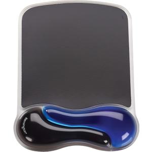 Kensington 62401 Duo Gel Wave Mouse Pad Wrist Rest, Blue (9.6L x 7.6W inches)