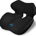 Ergonomic Memory Foam Seat Cushion for Office Chair, Car Seat, Gaming Chair, Dining Chairs| Sciatica, Tailbone & Coccyx Pain and Pressure Relief | Lumbar & Lower Back Support | Orthopedic Design